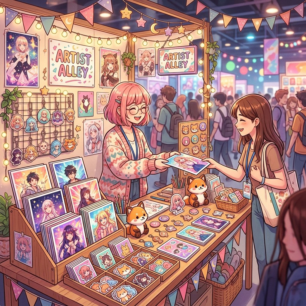 Cómo preparar tu primer stand para el Artist Alley (y no morir en el intento)