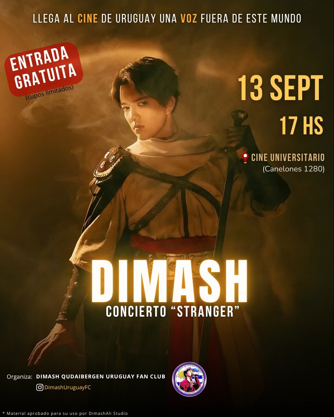 DIMASH LLEGA AL CINE EN URUGUAY