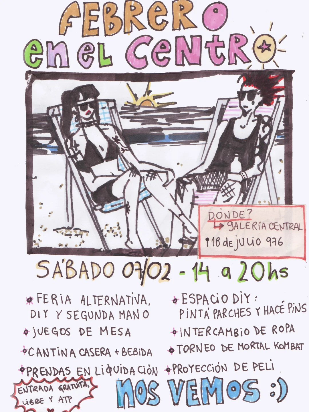 Feria es en el centro